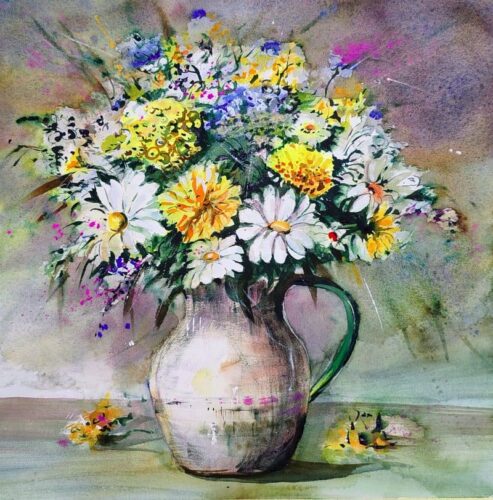 Gelb-weiße Blumen